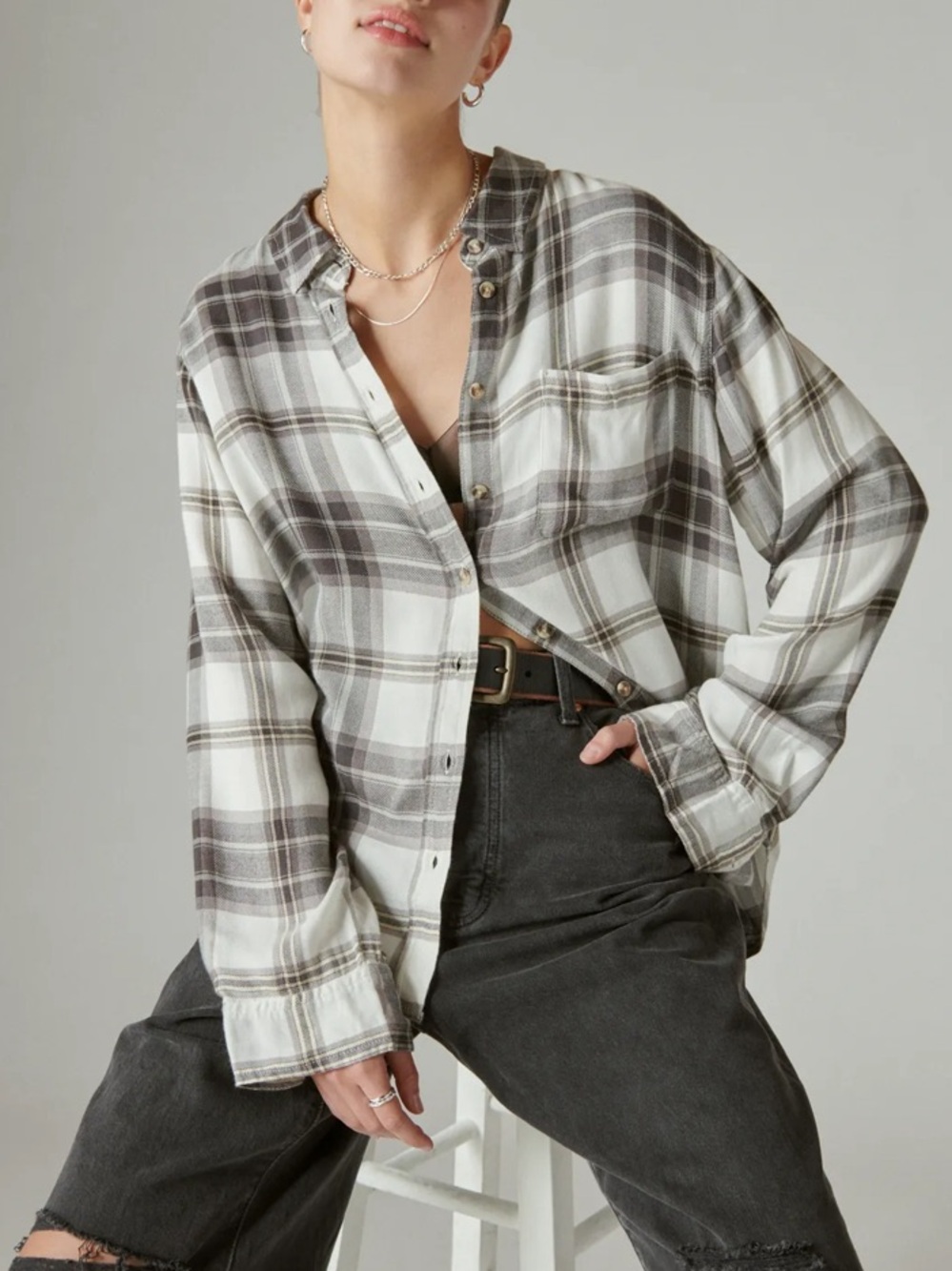 Lucky Brand Boyfriend Cloud Flannel